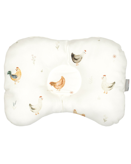 Coussin cale-tête ergonomique en satin de coton