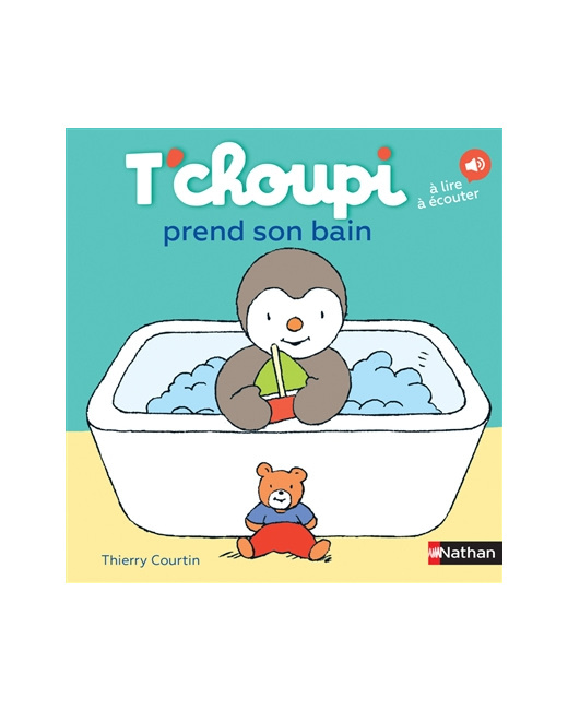 Livre T'choupi prend son bain