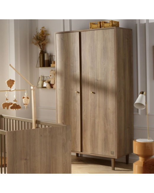 Armoire bébé 2 portes Mokka