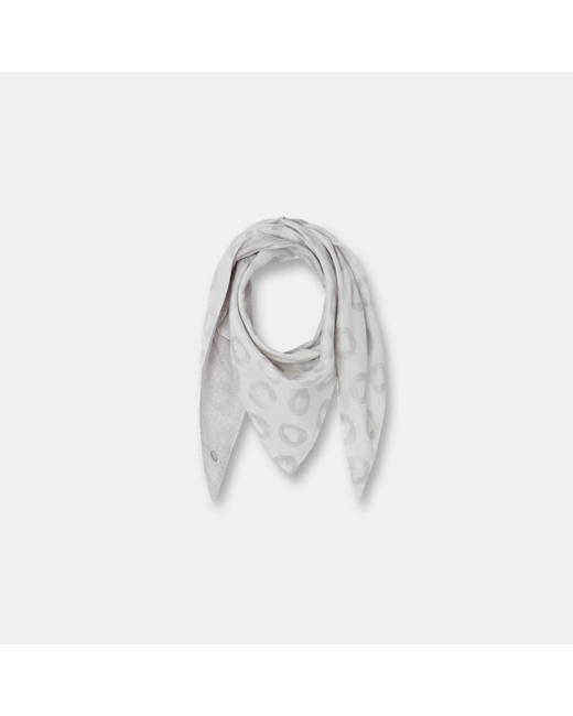 Foulard triangulaire gris fille