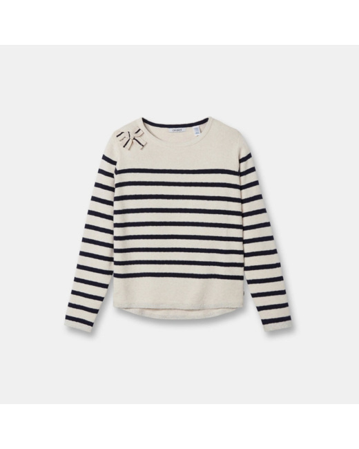 Pull marin bleu fille