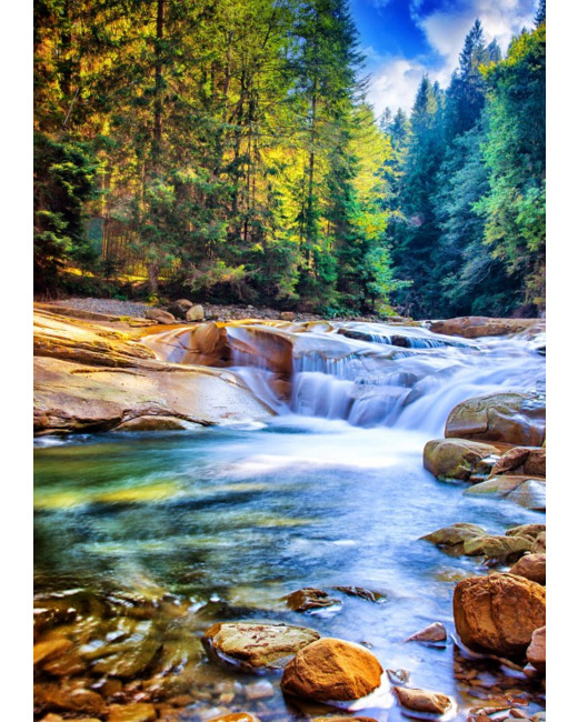 Puzzle Belle Cascade dans la Forêt