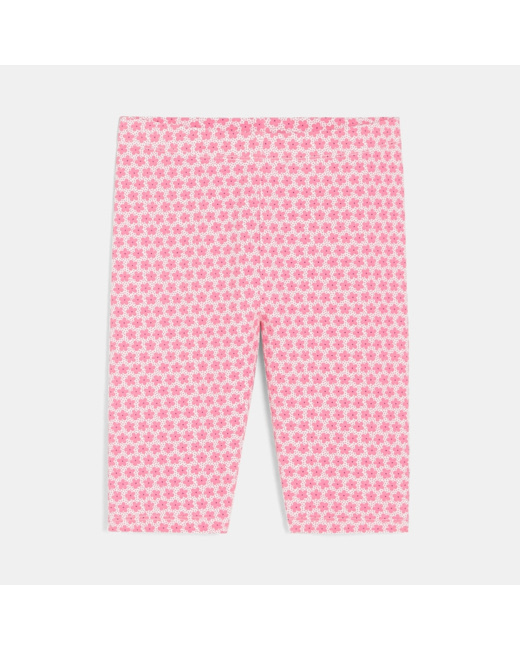 Short cycliste imprimé rose fille