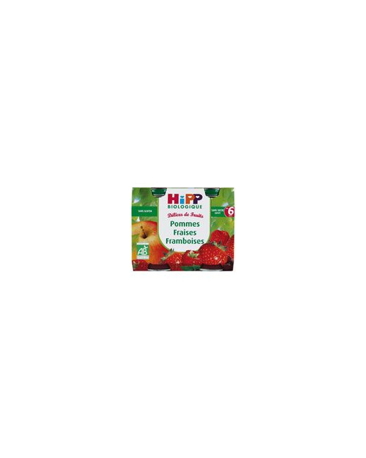 Pommes-fraises-framboises 190g dès 6 mois