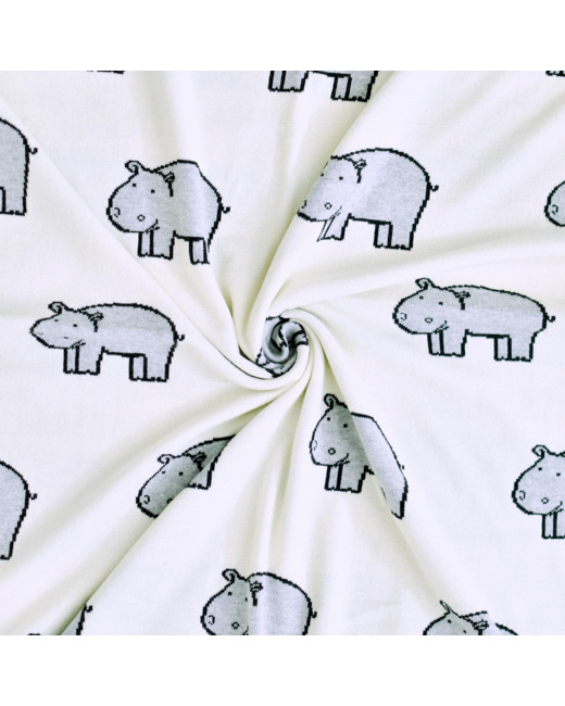 Couverture plaid en coton bio, HIPPO