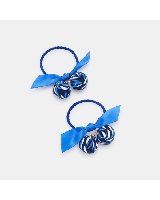 Elastiques fantaisie (lot de 2) bleu fille