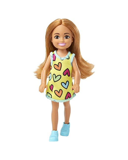 Barbie - Poupée Chelsea - Robe à imprimé coeurs