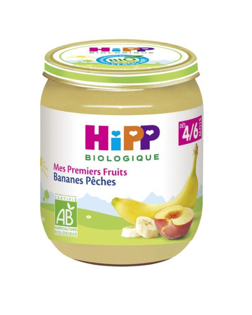 Mes premiers fruits Bananes Pêches - 1 pot x 125g - dès 4/6 mois