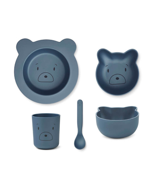 Coffret repas Joana bébé - Mr bear stormy blue
