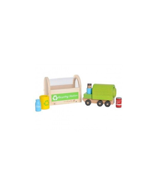 Centre de recyclage avec camion