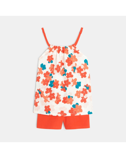 Pyjama d'été en jersey 2 pièces fille