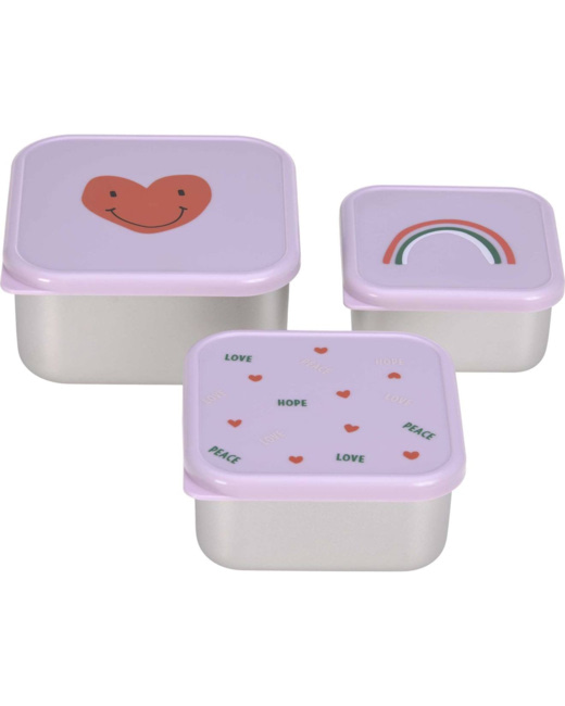 Lot de 3 boîtes à goûter