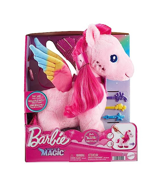Barbie - A Touch of Magic - Peluche Pégase Marche et Bat des Ailes