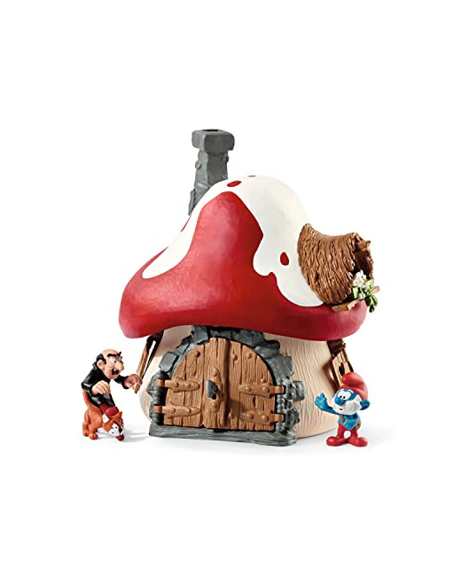 Maison des Schtroumpfs avec 2 figurines