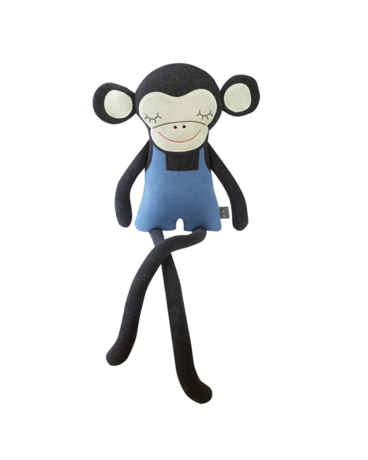 Grande peluche en coton tricot, Singe