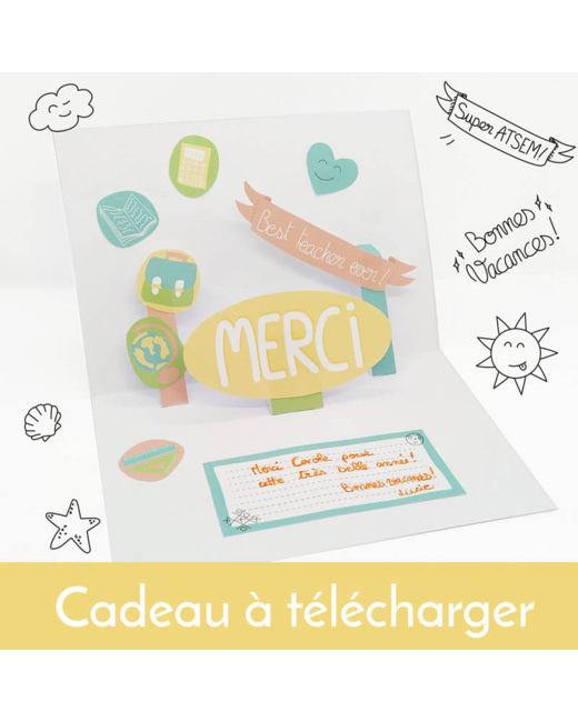 Carte Pop-up Merci