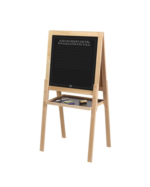 Grand tableau en bois double face pour enfant