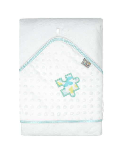 Grande cape de bain en minky et bambou