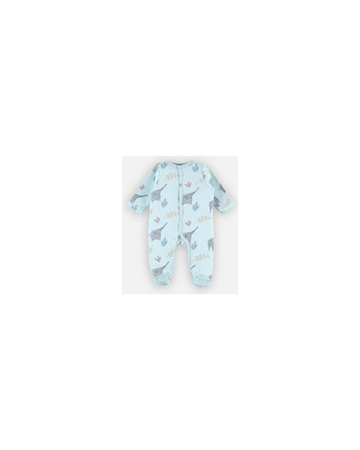 Pyjama 1 pièce imprimés éléphants en jersey