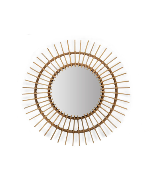 Miroir en rotin Aura