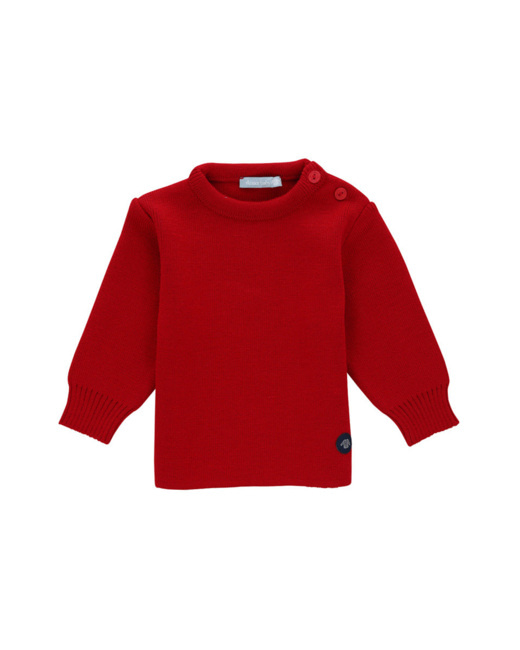 Pull marin uni "Fouesnant" Baby - Braise