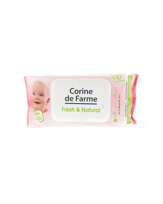 Lingettes Parfumées Fresh & Natural Calendula Bio 
