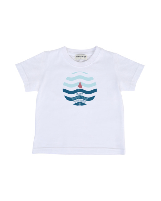 T-shirt "bateau" Kids - coton léger