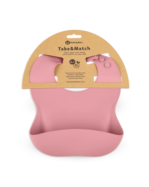 Bavoir en silicone Take&Match 6m+