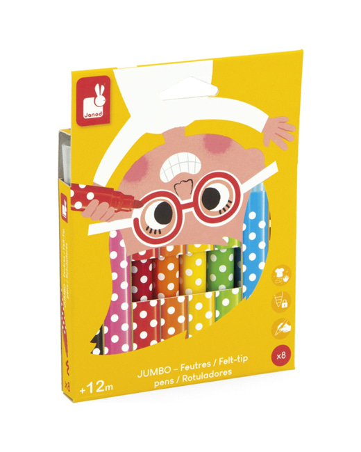 Lot de 8 feutres Jumbo