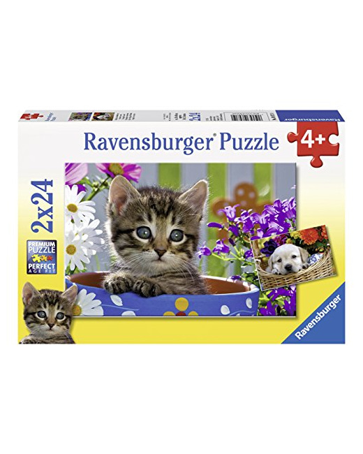 Puzzle - Adorables amis - 2x24 pièces