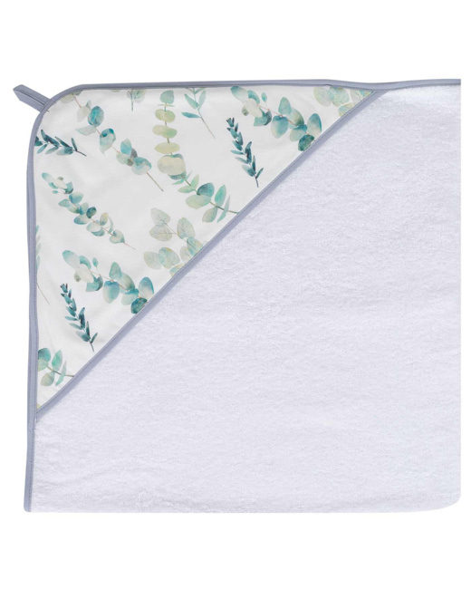 Grande cape de bain en coton et bambou, Eucalyptus