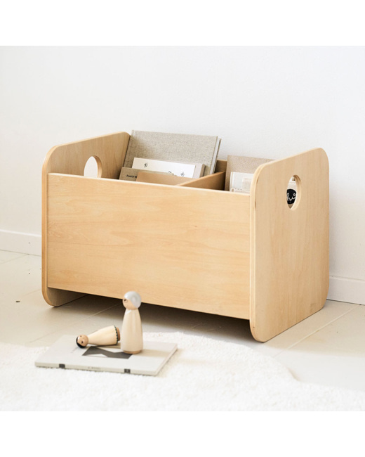 Coffre à jouets en bois Montessori Ellipse