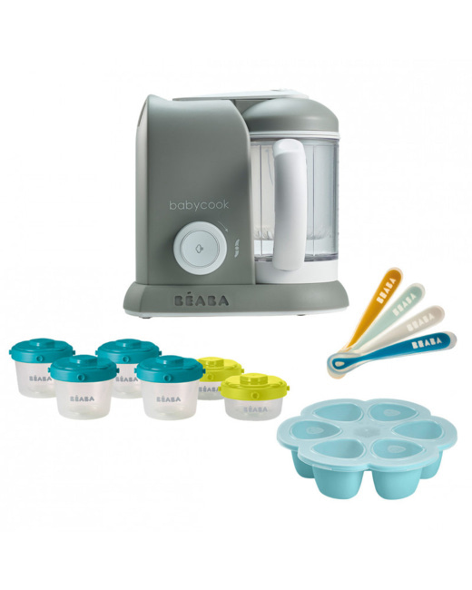 Pack Babycook® Solo + Multiportions silicone + lot de 6 portions + 4 cuillères