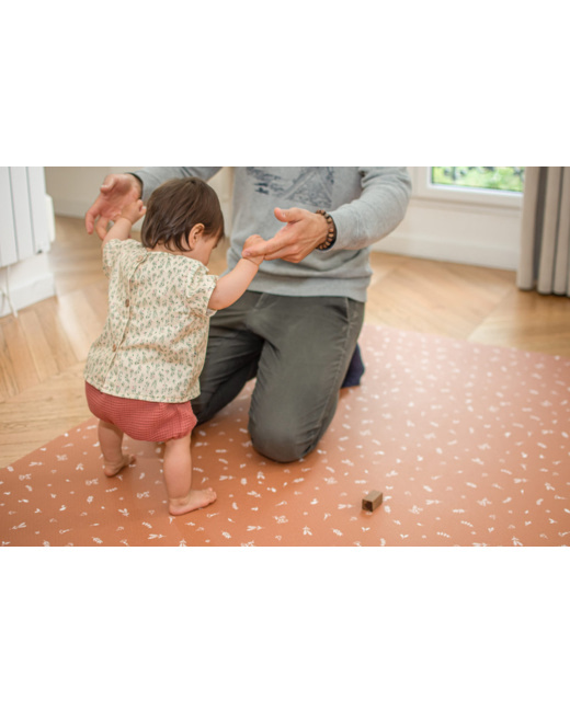 Tapis de jeu réversible Terracotta