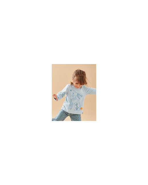 T-shirt longues manches imprimé lapin