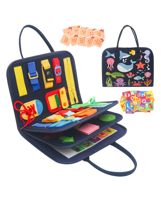 Tableau d'activités Busy board Montessori pour enfants