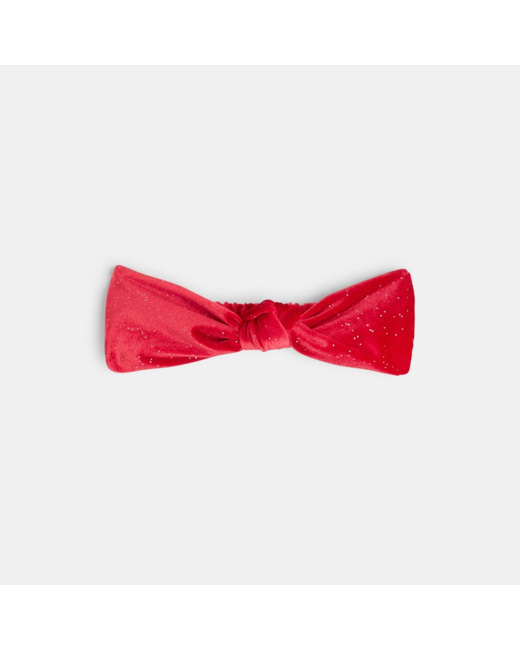 Headband pailleté rouge fille