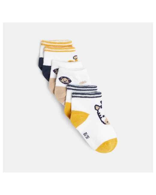 Socquettes jacquard fantaisie animaux (lot de 3)