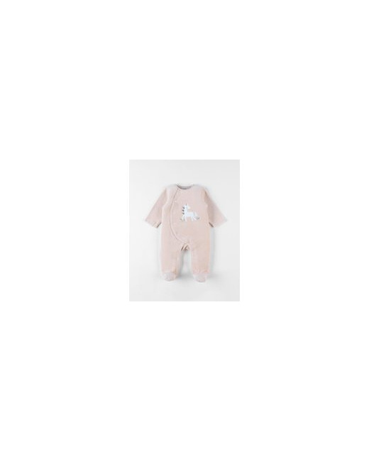 Pyjama 1 pièce licorne en velours