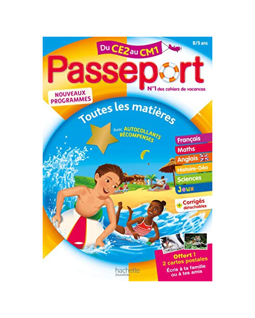 Passeport - Du CE2 au CM1 (8-9 ans) - Cahier de vacances 2022