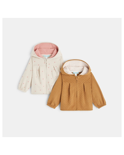 Sweat zippé à capuche molleton (lot de 2)