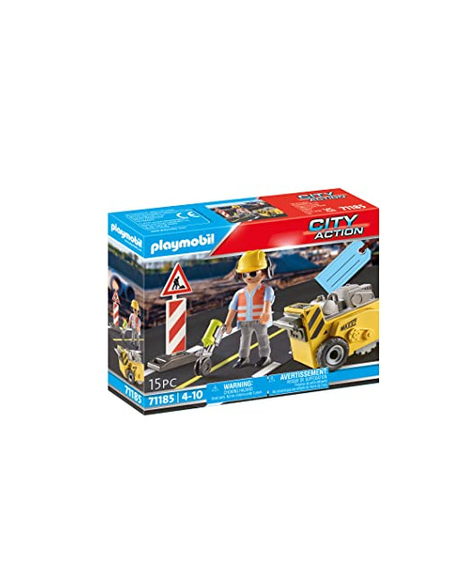 Playmobil City Action - Ouvrier avec scie de sol