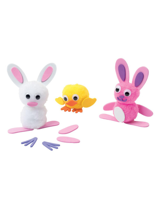 Kit de création 3 animaux pompons