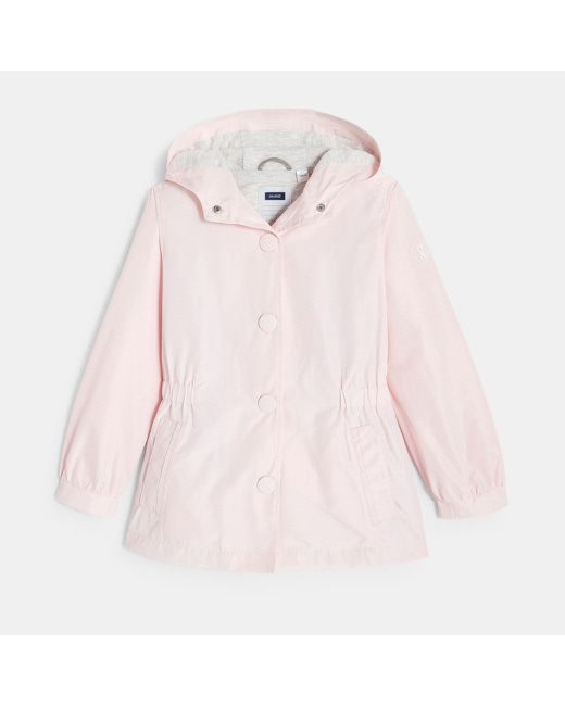 Coupe-vent à capuche rose fille