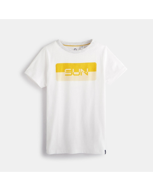 T-shirt manches courtes blanc garçon