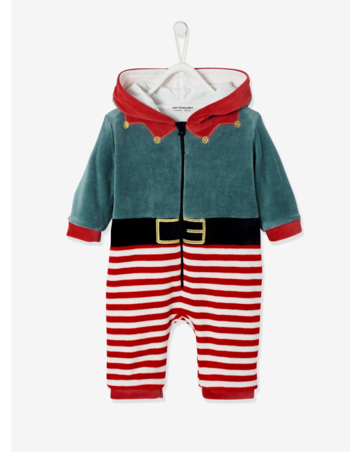 Surpyjama bébé en velours lutin