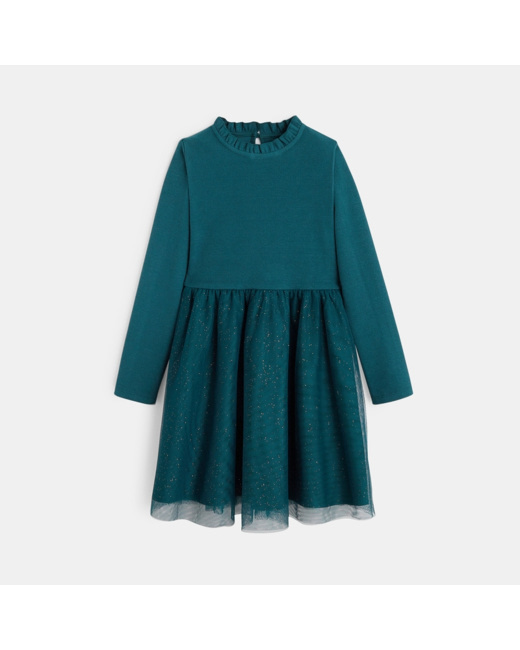 Robe tutu à paillettes verte fille