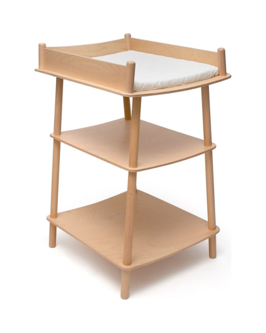 Table à langer en bois Pago avec matelas