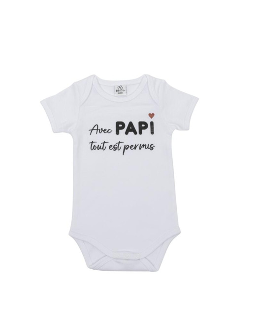 Body manches courtes Avec Papi