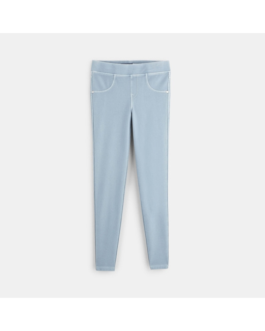 Tregging unis bleu fille